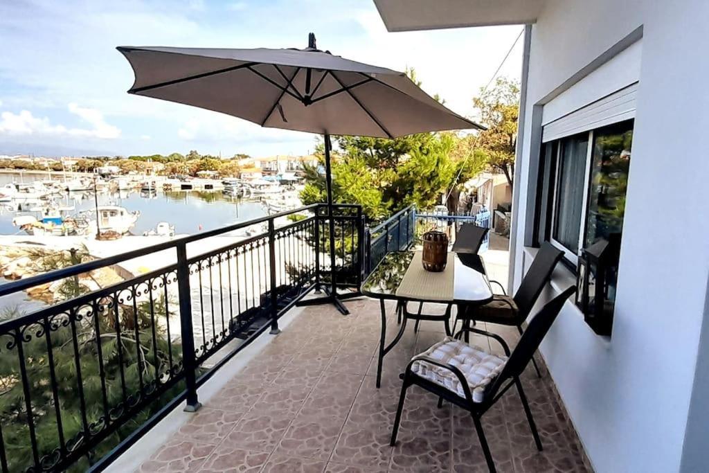 Villa Ocean Vista Retreat Skala Polichnitou Esterno foto